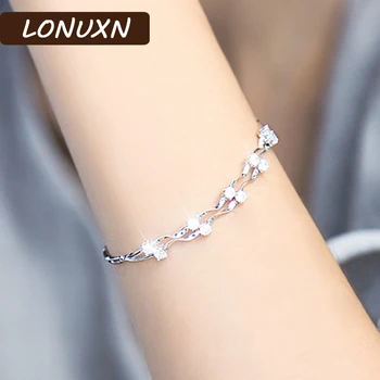 16.5+2.5cm genuine Bracelet female Korean High Quality 925 Stamped sterling silver fresh For Women Jewelry lovers best gift
16.5+2.5cm genuine Bracelet female Korean High Quality 925 Stamped sterling silver fresh For Women Jewelry lovers best gift
