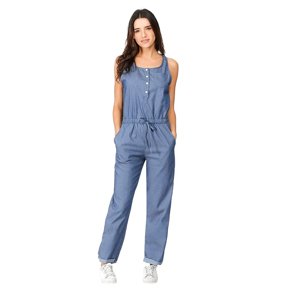 feitong Womens rompers womens jumpsuit Holiday Playsuit Jeans Demin Elastic Waist Strappy Long Beach Jumpsuit #w35 
feitong Womens rompers womens jumpsuit Holiday Playsuit Jeans Demin Elastic Waist Strappy Long Beach Jumpsuit #w35