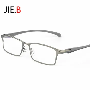 JIE.B Men's Business Metal Alloy Optical Glasses Frame Brand Design Myopia Prescription Eyeglasses Gafas silver black gray
JIE.B Men's Business Metal Alloy Optical Glasses Frame Brand Design Myopia Prescription Eyeglasses Gafas silver black gray