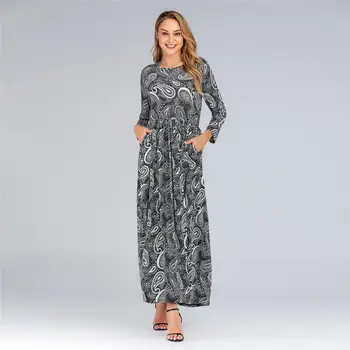 Spring Autumn Women Dress O Neck Long Sleeve Dress Plus Size 6XL Slim A-Line Printed Long Maxi Dress vestidos largos 
Spring Autumn Women Dress O Neck Long Sleeve Dress Plus Size 6XL Slim A-Line Printed Long Maxi Dress vestidos largos