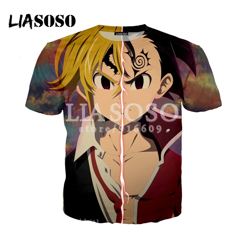 LIASOSO NEW Anime Nanatsu No Taizai The Seven Deadly Sins 3D Print T shirt/Hoodie/Sweatshirt Hipster Cosplay Unisex tshirt X253
LIASOSO NEW Anime Nanatsu No Taizai The Seven Deadly Sins 3D Print T shirt/Hoodie/Sweatshirt Hipster Cosplay Unisex tshirt X253