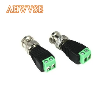 10pcs/lot Mini Coax BNC Connector CCTV Camera UTP Video Balun Connector BNC Plug DC Adapter For CCTV Camera
10pcs/lot Mini Coax BNC Connector CCTV Camera UTP Video Balun Connector BNC Plug DC Adapter For CCTV Camera