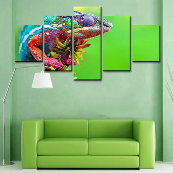 Modern home canvas poster colorful lizard picture HD printed large 5 pieces canvas decor painting for living room wall prints
Modern home canvas poster colorful lizard picture HD printed large 5 pieces canvas decor painting for living room wall prints
