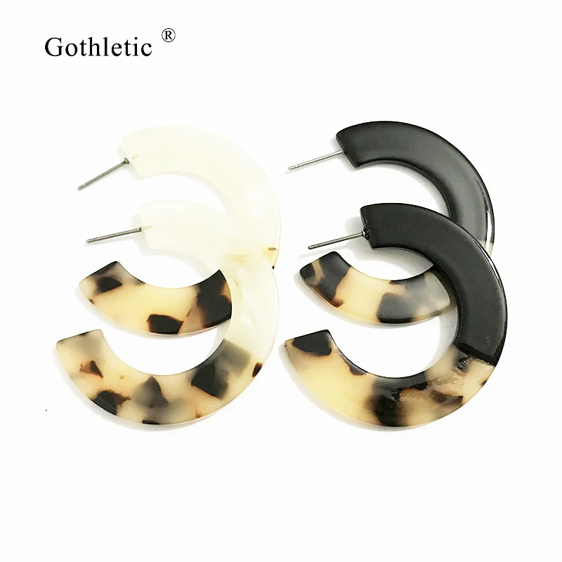 Gothletic 40MM Small Round Hoop Earrings Block Color Circle Acrylic Acetic Acid Leopard Resin Jewelry 2019 Hot Sale Wholesale
Gothletic 40MM Small Round Hoop Earrings Block Color Circle Acrylic Acetic Acid Leopard Resin Jewelry 2019 Hot Sale Wholesale
