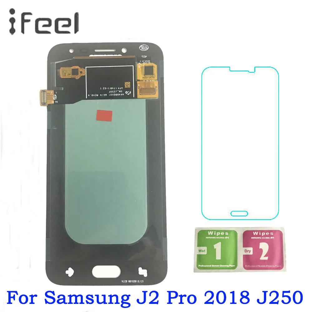 Super AMOLED LCD For Samsung J2 Pro 2018 J250 LCD Display + Touch Screen Digitizer Assembly
Super AMOLED LCD For Samsung J2 Pro 2018 J250 LCD Display + Touch Screen Digitizer Assembly