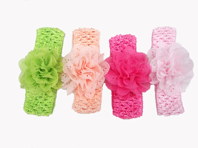 Promotion 10pcs/lot lace Chiffon hollow out Flower Crochet Headband Girls dress up Headband Chirstmas gift 13color in stock
Promotion 10pcs/lot lace Chiffon hollow out Flower Crochet Headband Girls dress up Headband Chirstmas gift 13color in stock