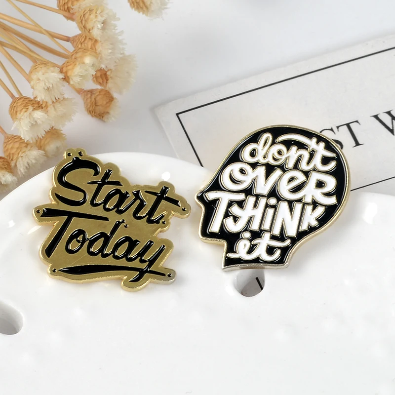 Black Gold Brain Badge Pins Don't Overthink Enamel Brooches Cool Punk Jewelry Backpack Denim Pants For Women Man Gift
Black Gold Brain Badge Pins Don't Overthink Enamel Brooches Cool Punk Jewelry Backpack Denim Pants For Women Man Gift