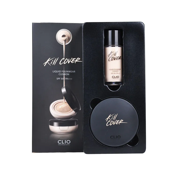 

Original CLIO Kill Cover flawlessness Hydra Air cushion Foundation Suit Concealer Moisture Sunscreen SPF50+,PA+++