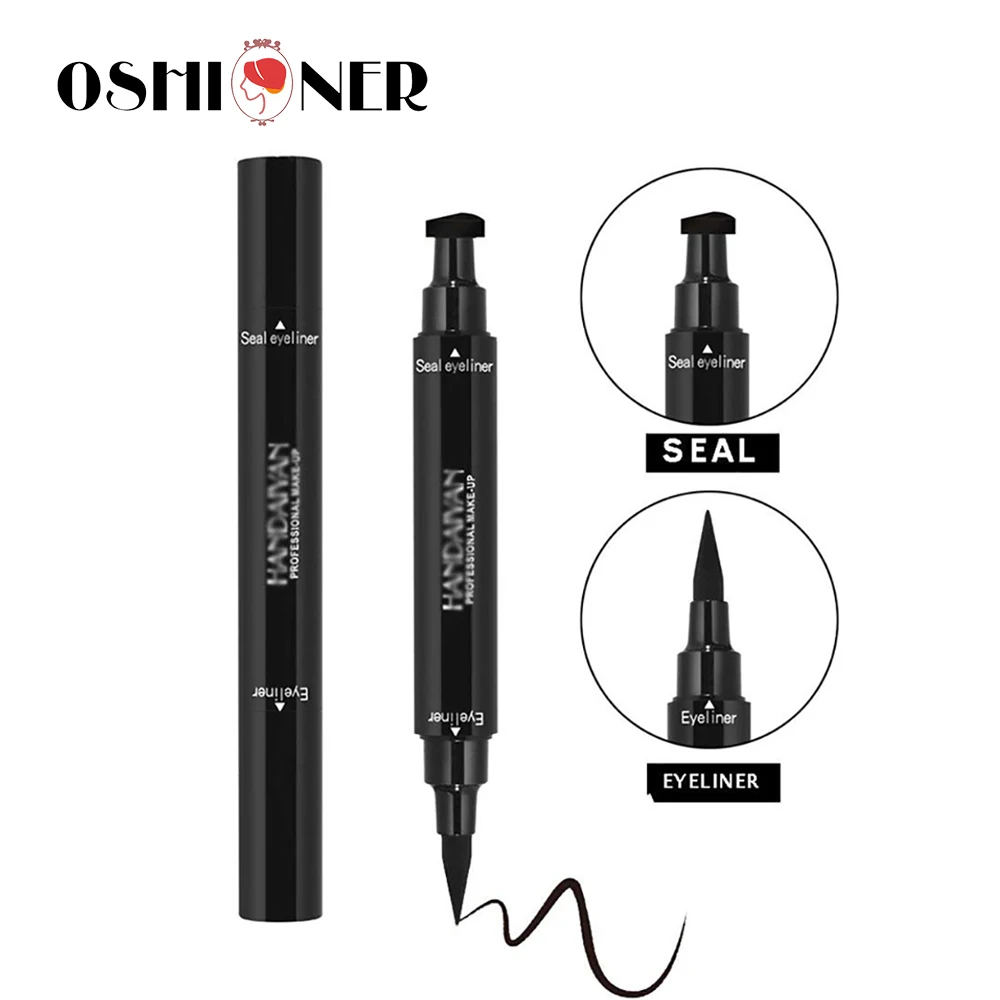 Oshioner 1Pc Double-Headed Black Eyeliner Women 2-in-1 Waterproof Eyeliner Pen with Triangle Seal Stamp Makeup Liquid Eye Liner
Oshioner 1Pc Double-Headed Black Eyeliner Women 2-in-1 Waterproof Eyeliner Pen with Triangle Seal Stamp Makeup Liquid Eye Liner