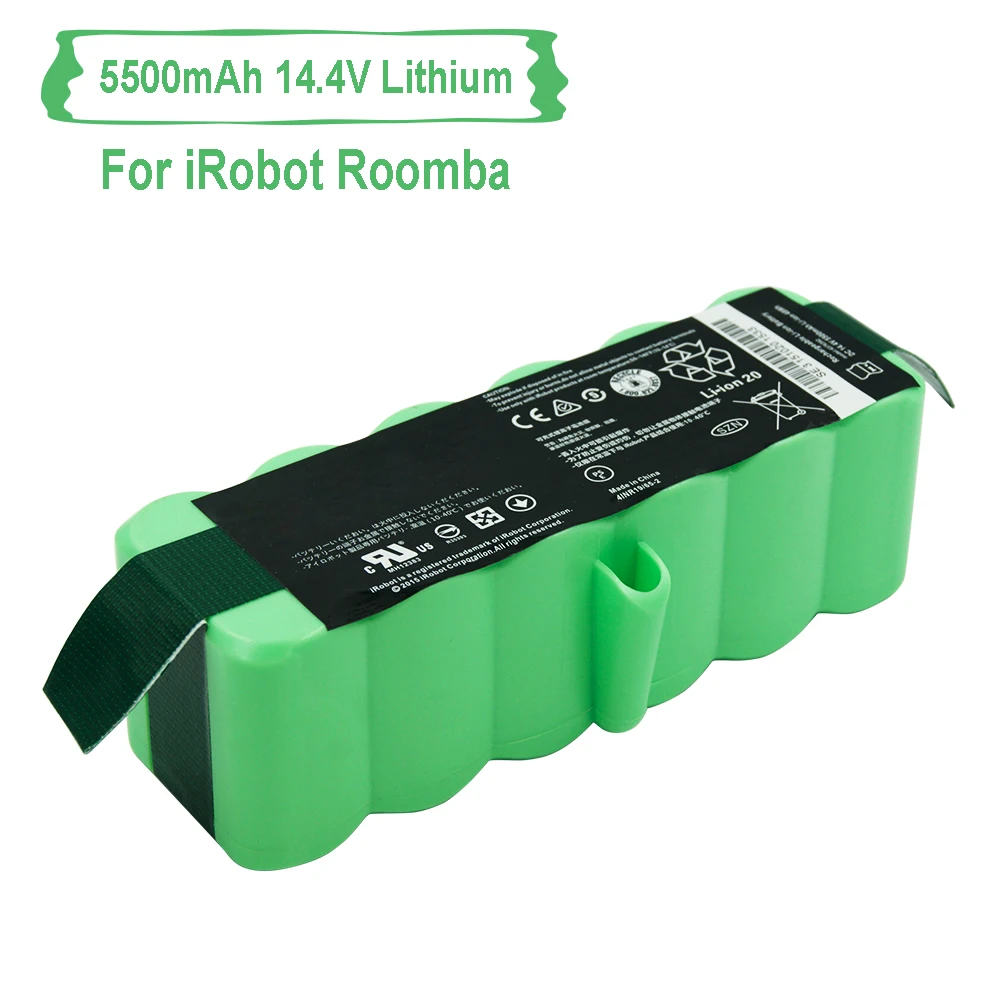 Замена лития 5500mAh 14 8 V перезаряжаемая батарея для iRobot Roomba пылесос 500 600 700 800 880 980