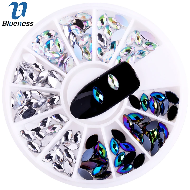 Black AB White AB Clear Marquise Acrylic Nail Art Studs Tips Glitter 3D Horse Eye Rhinestones Nail DIY Wheel Decorations ZP074
Black AB White AB Clear Marquise Acrylic Nail Art Studs Tips Glitter 3D Horse Eye Rhinestones Nail DIY Wheel Decorations ZP074