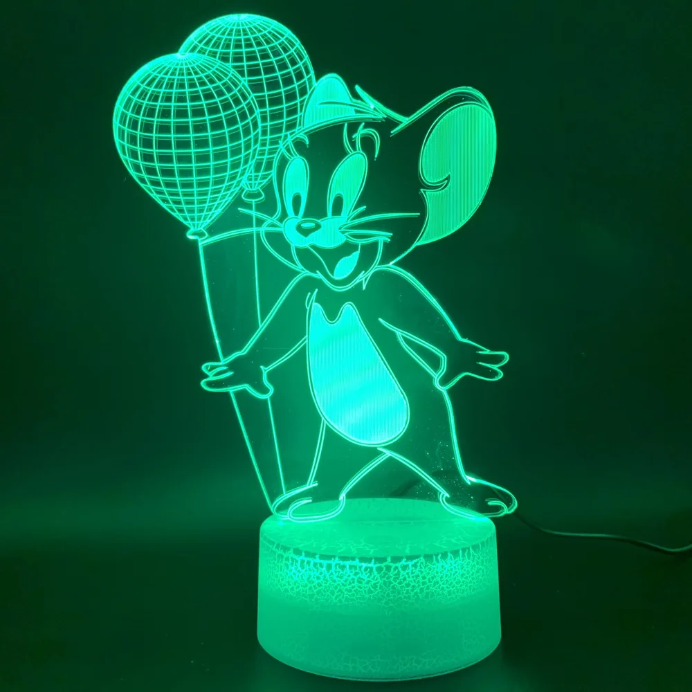 Novelty Lights Tom and Jerry Mouse Balloon Figure Home Decor Bright Base Birthday Gift Kids Bedroom 3d Led Night Light Lamp
Novelty Lights Tom and Jerry Mouse Balloon Figure Home Decor Bright Base Birthday Gift Kids Bedroom 3d Led Night Light Lamp