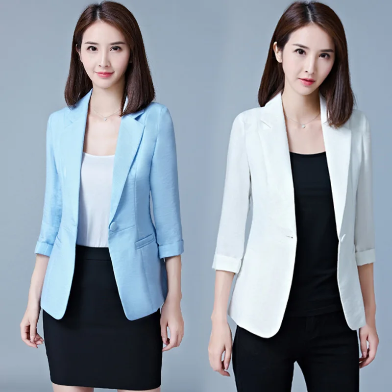 Blazer Feminino Plus Size 5XL Formal Autumn women's jacket White Female Office Ladies Tops Korean 2019 Fashion
Blazer Feminino Plus Size 5XL Formal Autumn women's jacket White Female Office Ladies Tops Korean 2019 Fashion