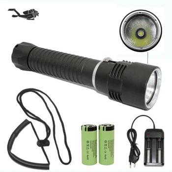 Diving Flashlight XHP50 LED Underwater Dive Light Waterproof Spearfishing Torch lamp+ Rechargerable 26650 Battery + Charger
Diving Flashlight XHP50 LED Underwater Dive Light Waterproof Spearfishing Torch lamp+ Rechargerable 26650 Battery + Charger