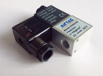 180pcs 2V025-06 2Port 2Pos 1/8" BSP Normally Closed Solenoid Valve Coil Led