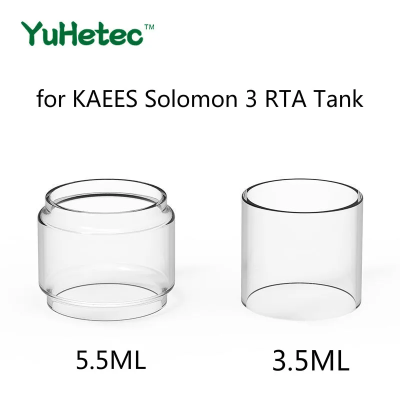 5PCS Original YUHETEC Replacement Glass TUBE for KAEES Solomon 3 RTA Tank 3.5ml/5.5ml
5PCS Original YUHETEC Replacement Glass TUBE for KAEES Solomon 3 RTA Tank 3.5ml/5.5ml