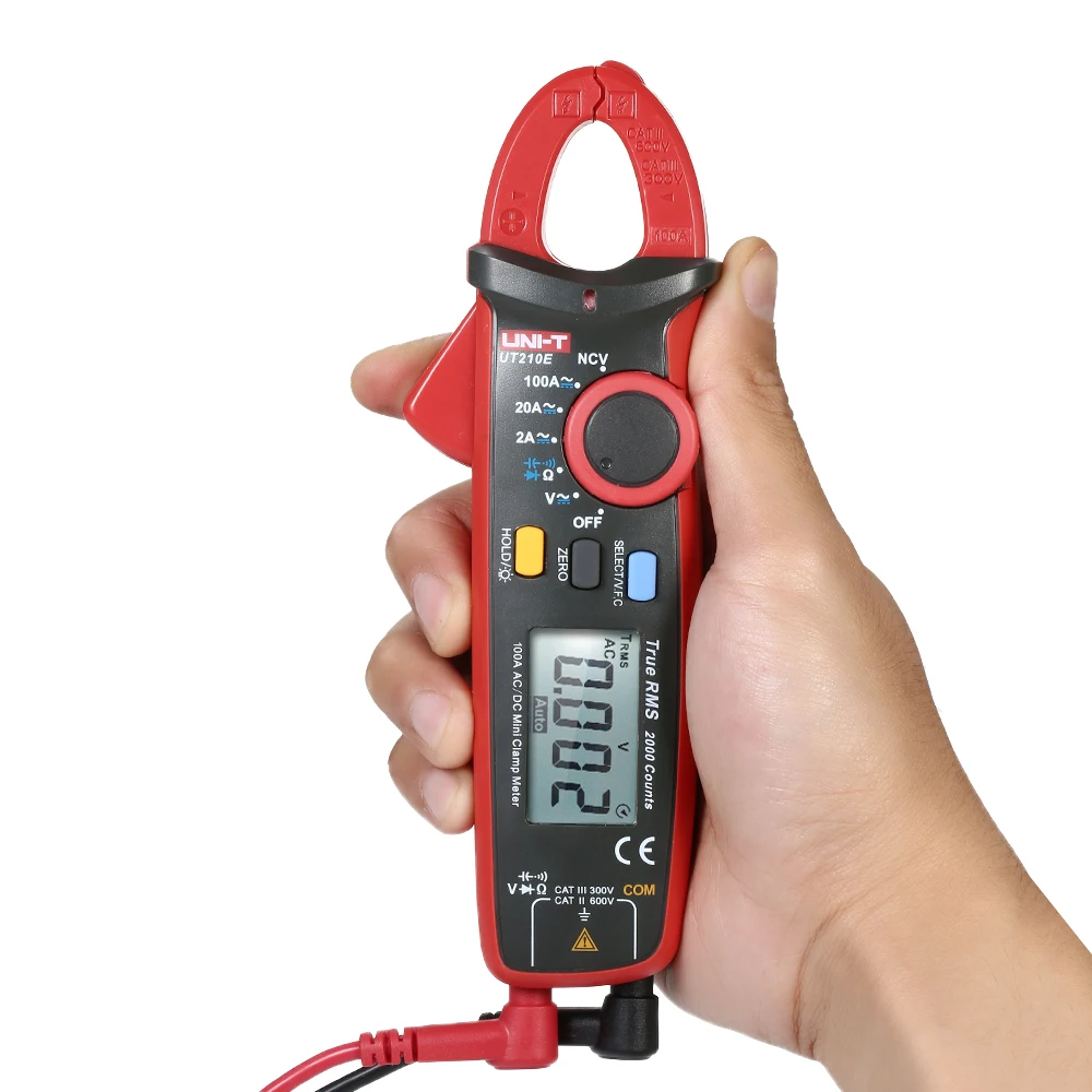 UT210E Digital Clamp Meter True RMS Clamp Multimeter Voltmeter Ammeter Capacitance ESR Meter NCV Continuity Test Diode Tester
UT210E Digital Clamp Meter True RMS Clamp Multimeter Voltmeter Ammeter Capacitance ESR Meter NCV Continuity Test Diode Tester