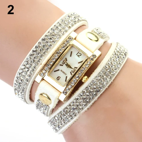 Hot Sales Popular Women's Vintage Square Dial Rhinestone Leather Bracelet Multilayer Weave WristWatch
Hot Sales Popular Women's Vintage Square Dial Rhinestone Leather Bracelet Multilayer Weave WristWatch