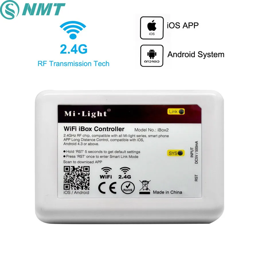 Mi Light Wifi LED Controller 2.4G DC5V RF Wireless LED Controller For 5050 RGB RGBW LED Strip Bulb Panel Via IOS/Android APP
Mi Light Wifi LED Controller 2.4G DC5V RF Wireless LED Controller For 5050 RGB RGBW LED Strip Bulb Panel Via IOS/Android APP