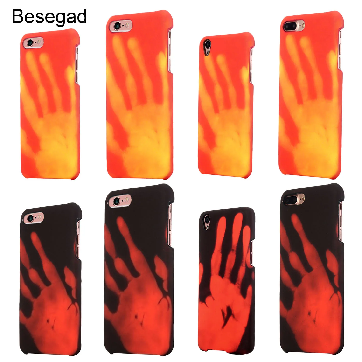 Besegad Shockproof Thermal Sensor Heat Induction Protector Case Cover Skin Shell for conque fundas Apple iPhone 6 6s 7 8 Plus
Besegad Shockproof Thermal Sensor Heat Induction Protector Case Cover Skin Shell for conque fundas Apple iPhone 6 6s 7 8 Plus