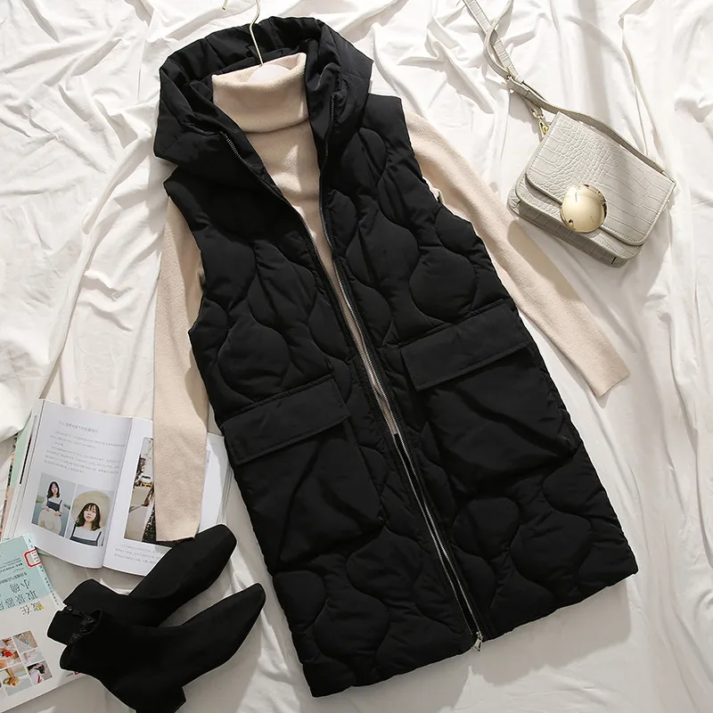 New Long Winter Vest Women Coat 2019 sleeveless jacket women Waistcoat plus size vest Hooded Outerwear XXXL Jacket For Female
New Long Winter Vest Women Coat 2019 sleeveless jacket women Waistcoat plus size vest Hooded Outerwear XXXL Jacket For Female