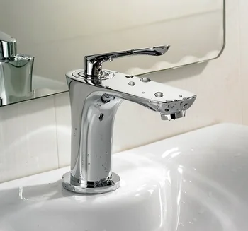 Art Deco Elegant Solid Brass Chrome Functional Bathroom Vanity Sink / Basin / Torneira Faucets Mixers & Taps (F8034-101)
Art Deco Elegant Solid Brass Chrome Functional Bathroom Vanity Sink / Basin / Torneira Faucets Mixers & Taps (F8034-101)