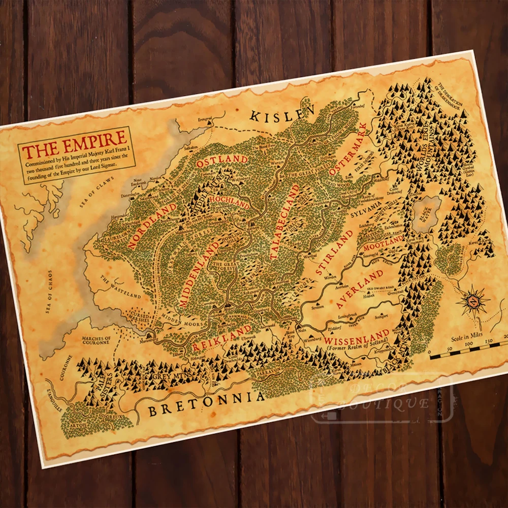 The Empire Lord Sigmar Sea of Claws Map Classic Vintage Retro Kraft Decorative Poster Maps Home Bar Posters Wall Canvas Sticker
The Empire Lord Sigmar Sea of Claws Map Classic Vintage Retro Kraft Decorative Poster Maps Home Bar Posters Wall Canvas Sticker