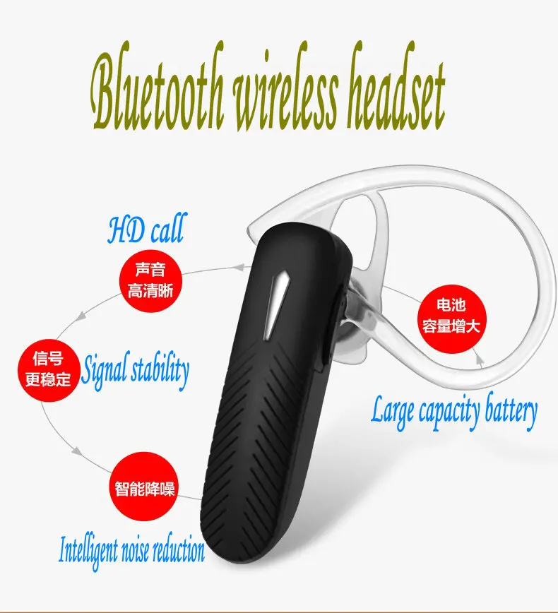 Mini Stereo Headset Wireless Bluetooth Earphone Headphone V4.1 Handfree with Universal for All Phone for iphone xiaomi samsung
Mini Stereo Headset Wireless Bluetooth Earphone Headphone V4.1 Handfree with Universal for All Phone for iphone xiaomi samsung