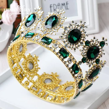 Luxury Sparkling Big Round Crystal Queen Crown Bridal Pageant Prom Large Tiara Crown Headdress Wedding Hairband Hair Accessories
Luxury Sparkling Big Round Crystal Queen Crown Bridal Pageant Prom Large Tiara Crown Headdress Wedding Hairband Hair Accessories