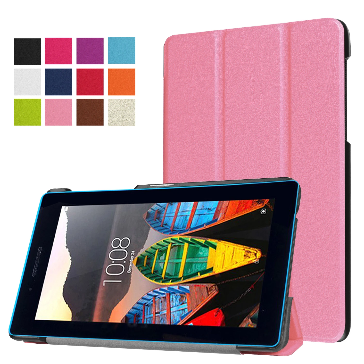 Ultra Slim Karst Folio Tri-Fold Stand Leather Case Hard Cover For Lenovo Tab 3 7 Essential TB3-710F TB3-710I 7" inch Tablet PC
Ultra Slim Karst Folio Tri-Fold Stand Leather Case Hard Cover For Lenovo Tab 3 7 Essential TB3-710F TB3-710I 7" inch Tablet PC