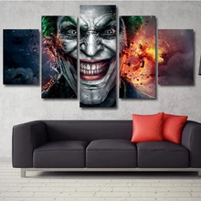 Canvas HD Prints Poster Modular Wall Art Pictures Framework 5 Pieces Joker Face And Fire Paintings Living Room Home Decoration
Canvas HD Prints Poster Modular Wall Art Pictures Framework 5 Pieces Joker Face And Fire Paintings Living Room Home Decoration