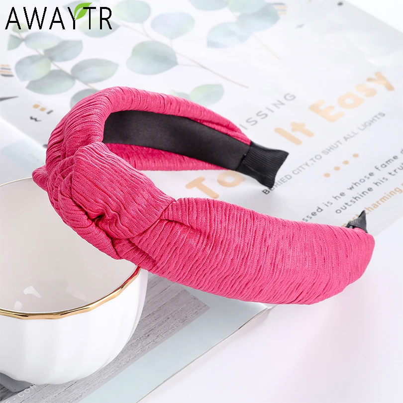 AWAYTR Crepe Retro Wide Knotted Headbands Solid Hair Bands Hoop Girls For Hair Accessories Wide Cross Knotted Women Hairbands
AWAYTR Crepe Retro Wide Knotted Headbands Solid Hair Bands Hoop Girls For Hair Accessories Wide Cross Knotted Women Hairbands