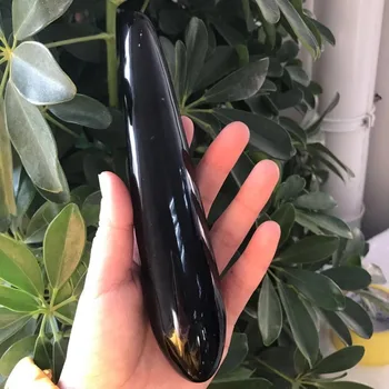 Top sale handmade natural obsidian quartz healing crystal massager wand carving JM
Top sale handmade natural obsidian quartz healing crystal massager wand carving JM