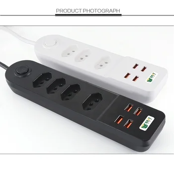 Brazil plug socket FC attestation 3pin 4USB extension cord Multi-function safety socket
Brazil plug socket FC attestation 3pin 4USB extension cord Multi-function safety socket