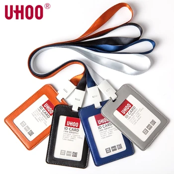UHOO 6817 6818 Leather Credit Card Wallet with Lanyard Name Badge Holder Two Slots ID Card Holder -Vertical and Horizontal
UHOO 6817 6818 Leather Credit Card Wallet with Lanyard Name Badge Holder Two Slots ID Card Holder -Vertical and Horizontal
