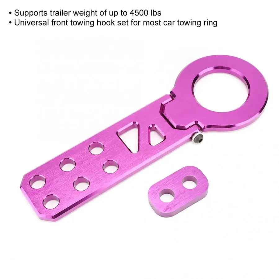 PURPLE CNC BILLET ALUMINUM RADIATOR BRACKET+BUMPER MOUNT WASHER FOR EG EH CIVIC