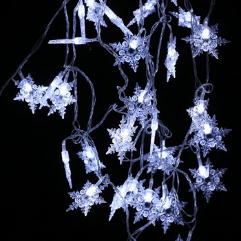 YAM 5m 40 LED Snowflake Decorative String Lights 220V EU Plug Party Holiday Christmas 8 Lighting Modes Available
YAM 5m 40 LED Snowflake Decorative String Lights 220V EU Plug Party Holiday Christmas 8 Lighting Modes Available