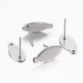 200pcs 304 Stainless Steel Ear Stud Components Jewelry Findings for DIY Earrings 15x7x0.8mm, Hole: 1mm; Pin: 0.8mm F60
200pcs 304 Stainless Steel Ear Stud Components Jewelry Findings for DIY Earrings 15x7x0.8mm, Hole: 1mm; Pin: 0.8mm F60