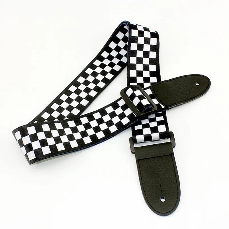 Electric Guitar Strap Leather Black White Plaid Acoustic Guitar Strap Ukulele Bass Strap Guitar Accessories
Electric Guitar Strap Leather Black White Plaid Acoustic Guitar Strap Ukulele Bass Strap Guitar Accessories