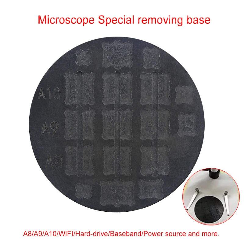 UANME removing glue base microscope resistant groove for iphone A8 A9 A10 IC CHIP High temperature resistance working table
UANME removing glue base microscope resistant groove for iphone A8 A9 A10 IC CHIP High temperature resistance working table