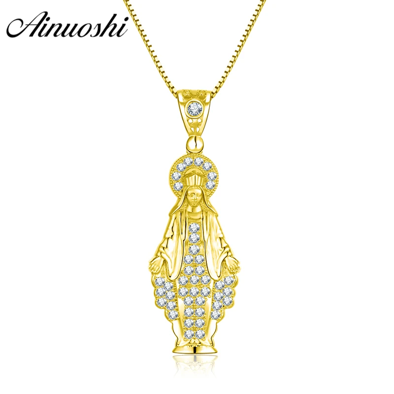 AINUOSHI 10K Solid Yellow Gold ST. Mary Pendant Halo Saint Mary Pendant Religion Faith Christian Jewelry 6.9g Separate Pendant 
AINUOSHI 10K Solid Yellow Gold ST. Mary Pendant Halo Saint Mary Pendant Religion Faith Christian Jewelry 6.9g Separate Pendant