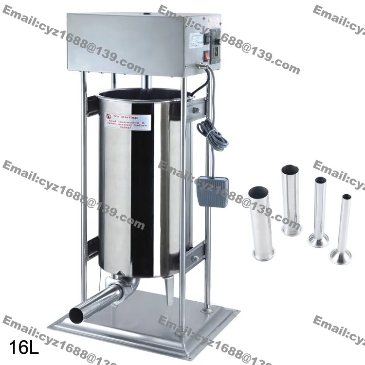 Free Shipping 16L Commercial Use 110v 220v Electric Automatic Sausage Salami Maker Sausage Stuffer Machine
Free Shipping 16L Commercial Use 110v 220v Electric Automatic Sausage Salami Maker Sausage Stuffer Machine