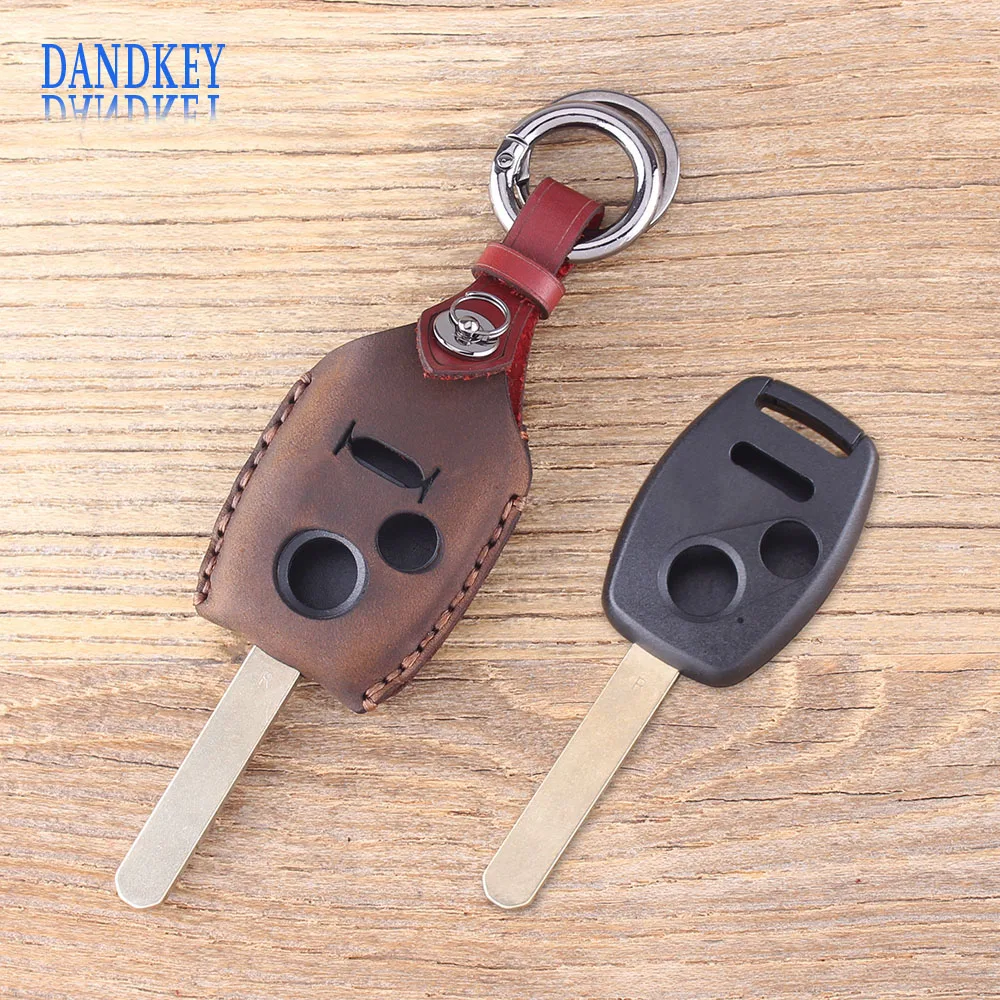 Dandkey Key Fob Case Shell 2+1 3 Buttons For Honda Accord Jazz FRV Leather Car Key Cover Protector Key Bag Keychain
Dandkey Key Fob Case Shell 2+1 3 Buttons For Honda Accord Jazz FRV Leather Car Key Cover Protector Key Bag Keychain