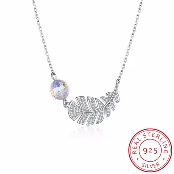 Lekani Feather Leaf Pendant Necklaces Original Crystas From Swarovski Real S925 Silver Beads Collar For Women Party Wedding Gifs
Lekani Feather Leaf Pendant Necklaces Original Crystas From Swarovski Real S925 Silver Beads Collar For Women Party Wedding Gifs