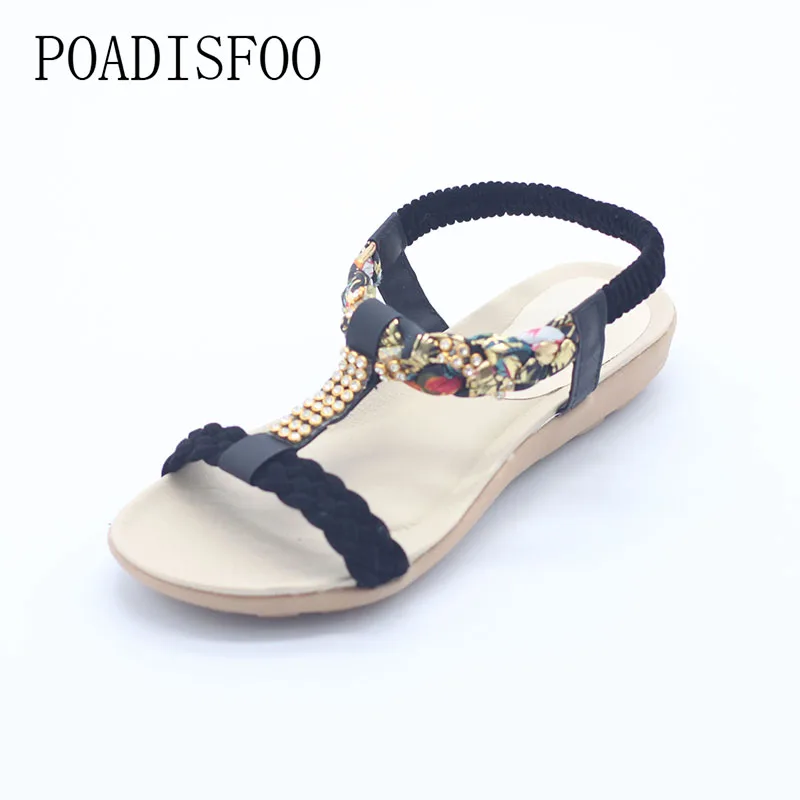 POADISFOO Summer Fashion Bohemian Style Flat Head Shoes four-color Female Sandals .HYKL-668
POADISFOO Summer Fashion Bohemian Style Flat Head Shoes four-color Female Sandals .HYKL-668