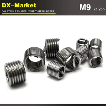 m9*1D *1.25P , 100pcs , 304 stainless steel thread inserts , thread repair recoil insert fastener
m9*1D *1.25P , 100pcs , 304 stainless steel thread inserts , thread repair recoil insert fastener