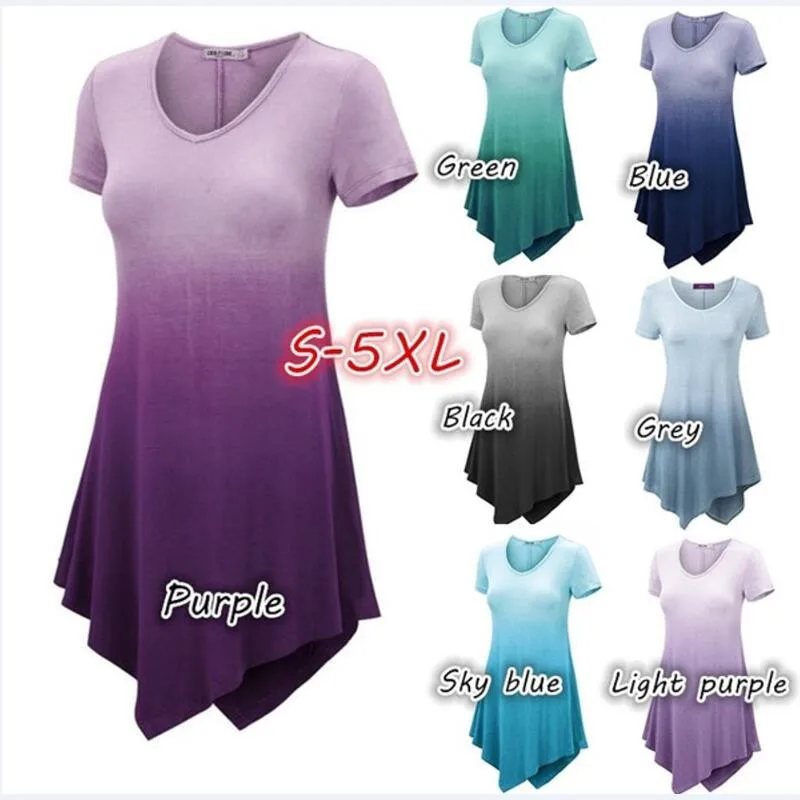 S-5XL Plus Size Women Vintage Gradient Print Short Sleeve T Shirt Top 2019 Women Clothes Casual Loose Streetwear Tee Femme Mujer 
S-5XL Plus Size Women Vintage Gradient Print Short Sleeve T Shirt Top 2019 Women Clothes Casual Loose Streetwear Tee Femme Mujer