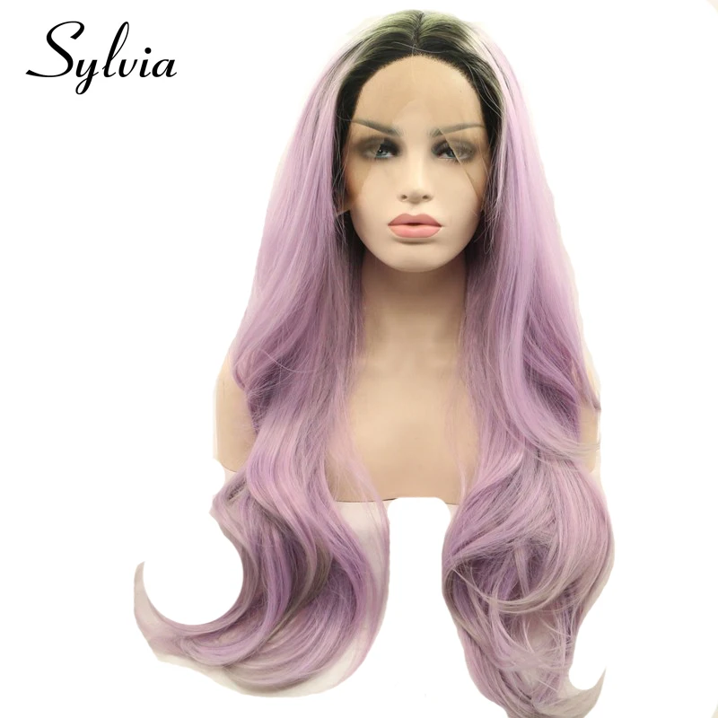 Sylvia Mixed Purple Ombre Natural Wave Synthetic Lace Front Wigs with Dark Roots Long Purple Heat Resistant Fiber Hair for Woman
Sylvia Mixed Purple Ombre Natural Wave Synthetic Lace Front Wigs with Dark Roots Long Purple Heat Resistant Fiber Hair for Woman