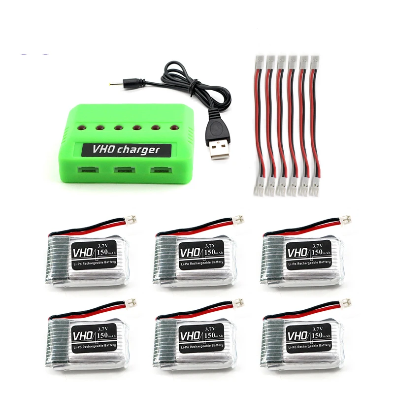 JJRC H20 3.7V 150mAh 30C Lipo Battery and 6in1 charger box forJJRC H20 RC Quadcopter Drone
JJRC H20 3.7V 150mAh 30C Lipo Battery and 6in1 charger box forJJRC H20 RC Quadcopter Drone