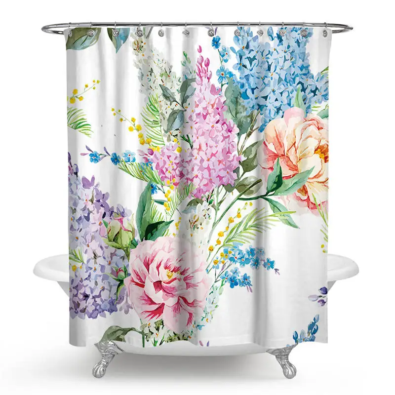 Flower Painting Printed Mildew Proof Polyester Shower Curtains Washable Waterproof Shower Curtains for Bathroom Home Decor
Flower Painting Printed Mildew Proof Polyester Shower Curtains Washable Waterproof Shower Curtains for Bathroom Home Decor
